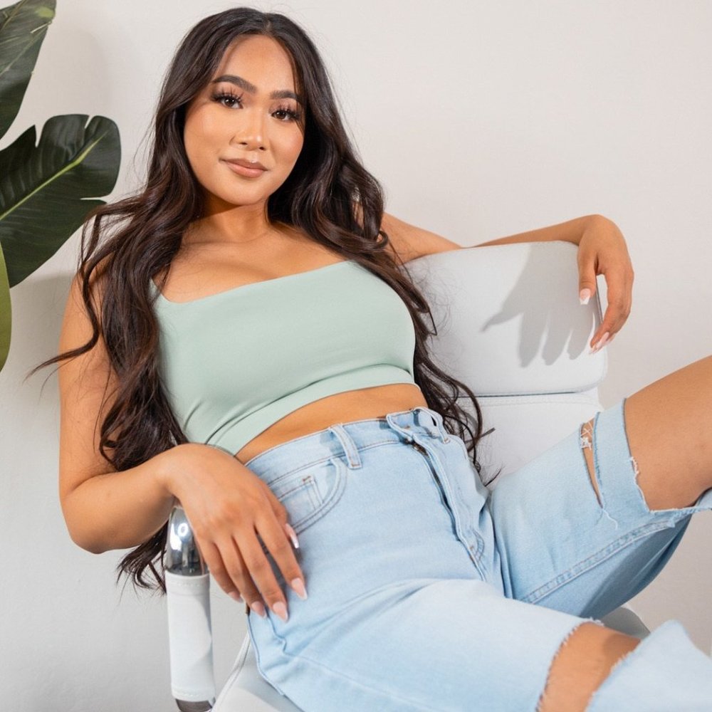 NWT Mint Crop Top
